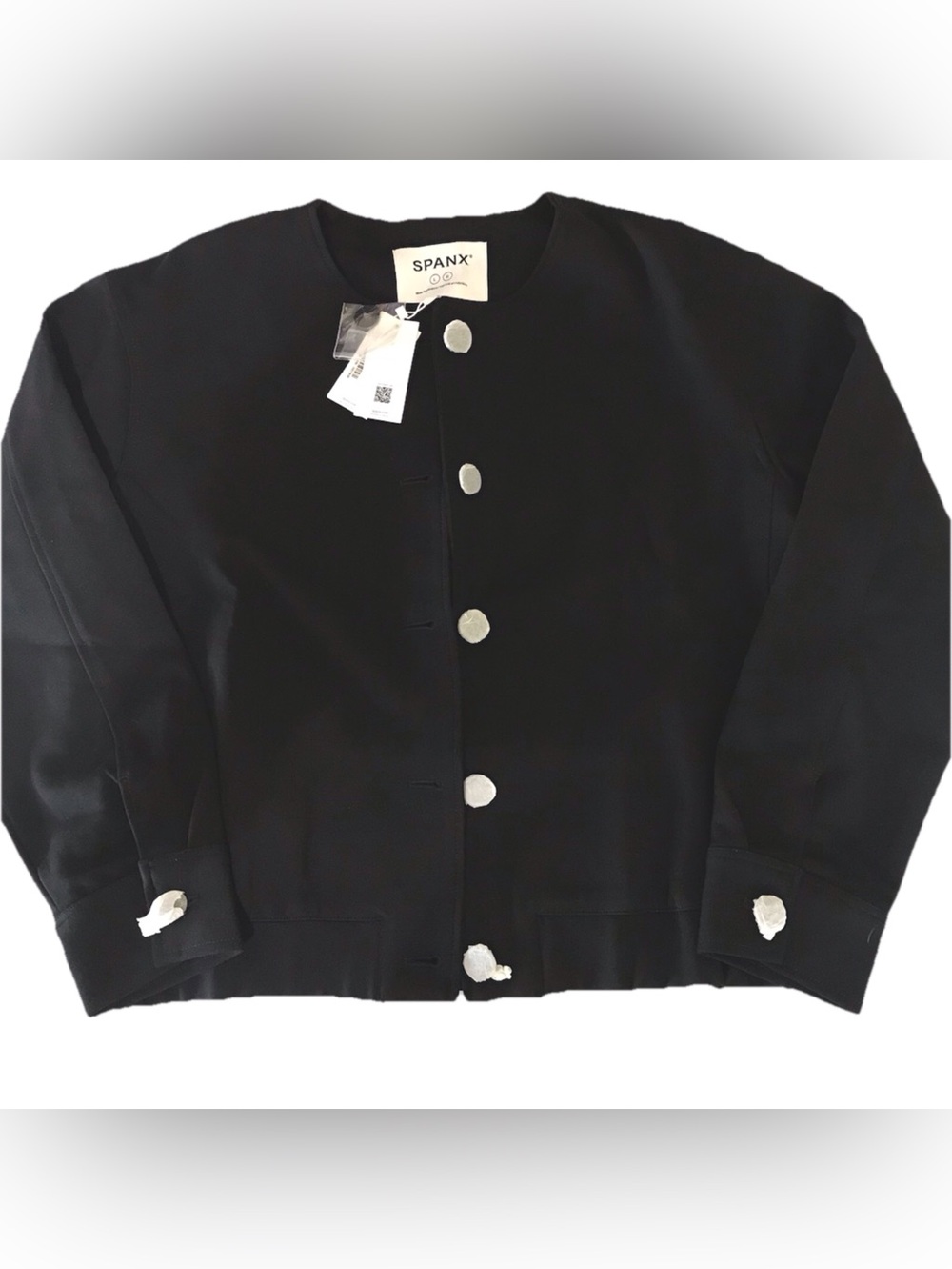Spanx Women's Ponte Femme Bomber Jacket Size Large - Picture 4 of 7